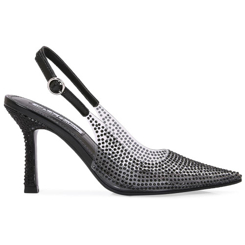 Irene 3.5" High Heels in Black | Lady Couture Shoes