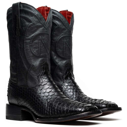 Marco Di Milano Missouri Genuine Python Skin Natural Cowboy Boot