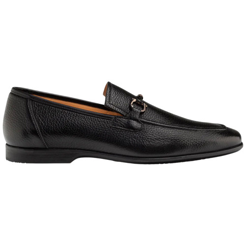 Marinelli Deerskin Ornament Black Moc Toe Slip On | Mezlan Dress Loafer for Men Marinelli Deerskin Ornament Black Moc Toe Slip On | Mezlan Dress Loafer for Men