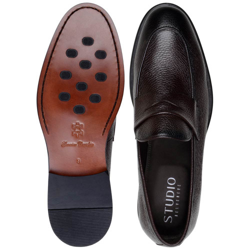 Studio Belvedere Nohr Men’s Brown Penny Dress Loafers