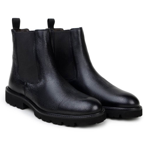 Asher Men’s Black Genuine Italian Deerskin Chukka Boots | Studio Belvedere Dress Boot