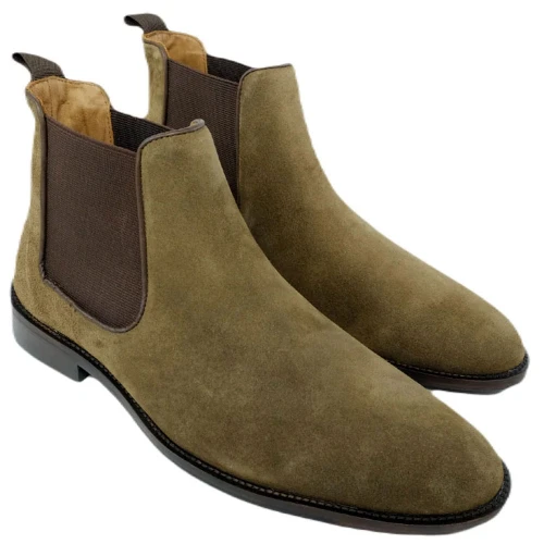 Alan Payne Brisbane madero suede Chelsea boot, pair, 3/4 view