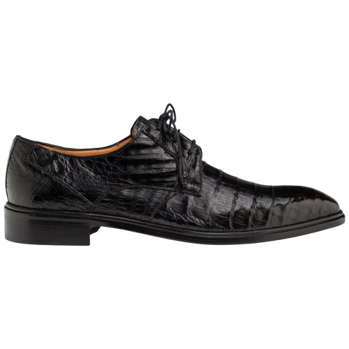 Mezlan Men’s Riverside Black Crocodile Derby Lace Up Shoes