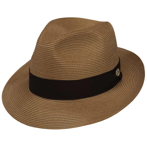Stetson Rosebud Cognac Florentine Milan Straw Hat