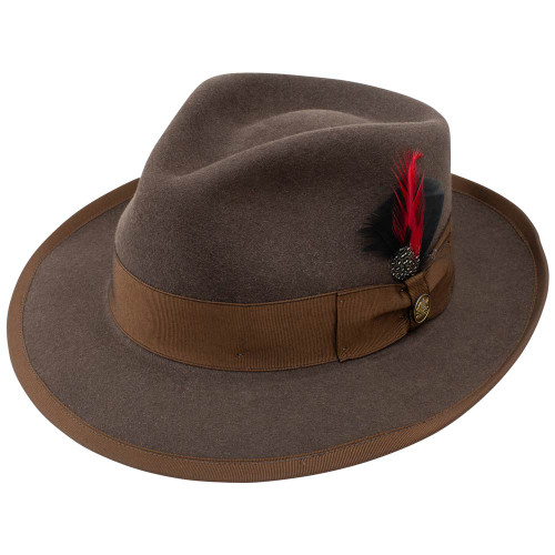 Stetson Whippet Fedora Tawny Royal Deluxe Fur Felt Hat