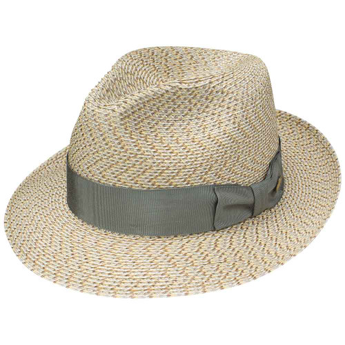 Stetson Emin Fedora Milan Straw Hat