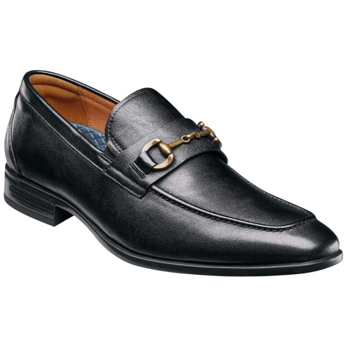 Florsheim Zaffiro Black Moc Toe Bit Loafer II