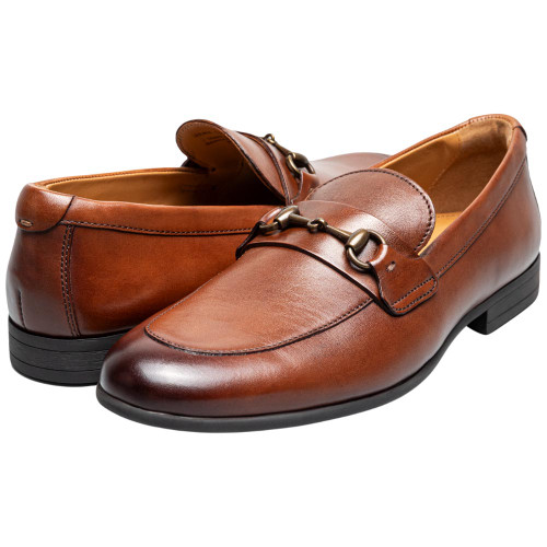 Florsheim Modena Moc Toe Bit Cognac Leather Loafer for Men