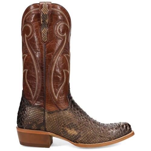 Dan Post Stryke Bay Apache Back Cut Python Skin J Pointed Toe Western Cowboy Boots
