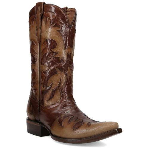 Dan Post Outrider Brass Leather Snip Toe Western Cowboy Boots