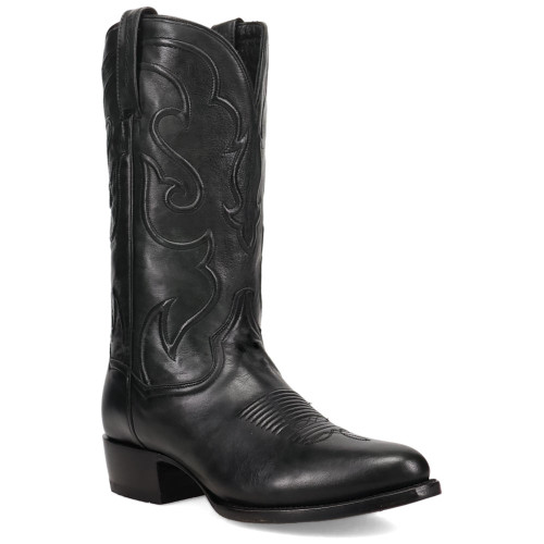 Dan Post Rio Grande Black Medium Round Toe Western Cowboy Boots