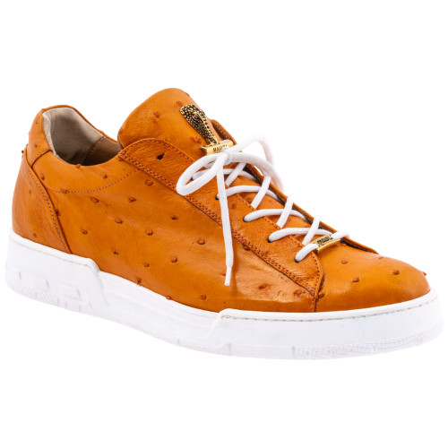 Mauri Men’s Fattori Tangerine Full Quill Ostrich Leather Loafers