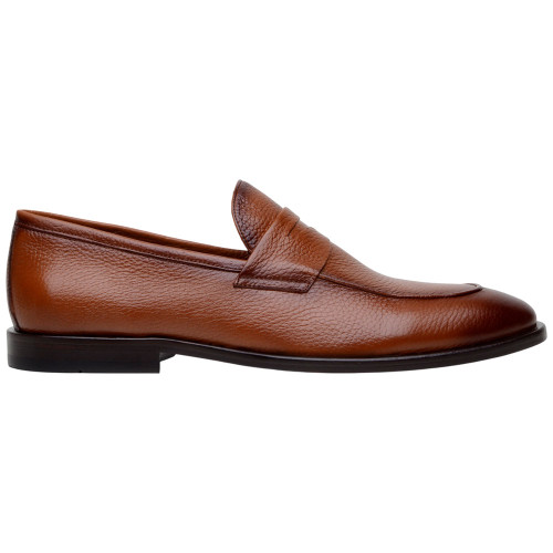 Studio Studio Belvedere Shoes Men's Nohr Tan Italian Deerskin Leather Luxury Loafers