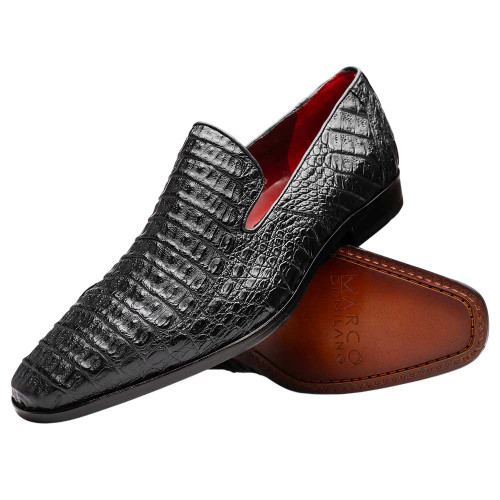Marco Di Milano Men’s Trento Genuine Caiman Crocodile Slip-On Loafer