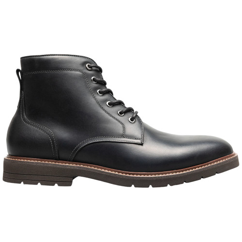 Men's black Crazy Horse leather boots by Florsheim