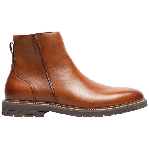 Florsheim Redford cognac side zip leather boot