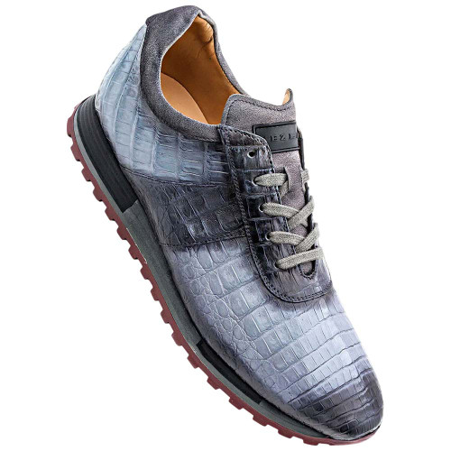 Men's genuine crocodile sneakers by Mezlan