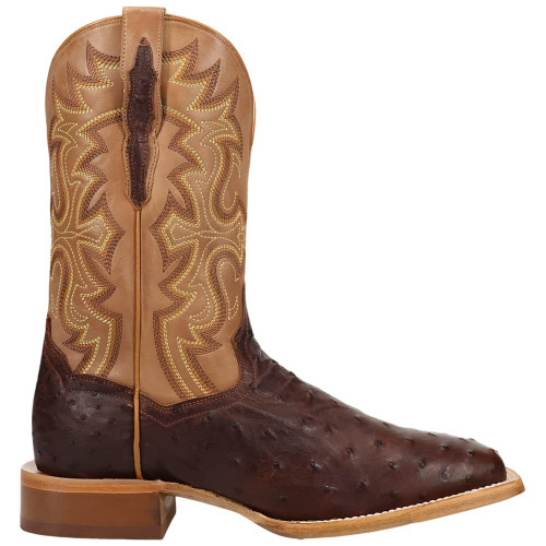 Dan Post Drayden Men's Chocolate Full Quill Ostrich Western Boots