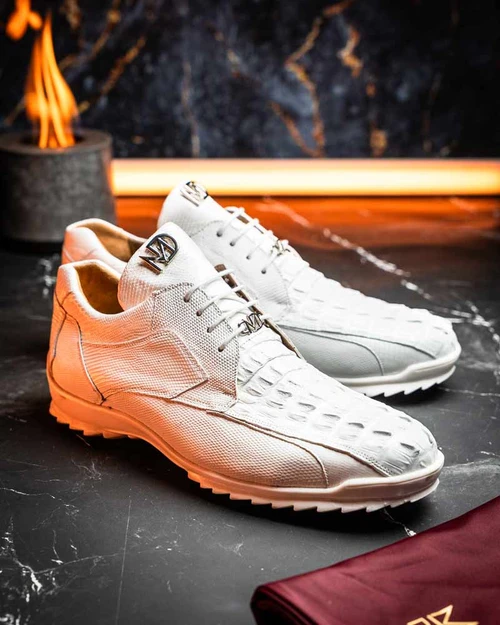 Marco Di Milano Crater White sneaker, alternate angle view