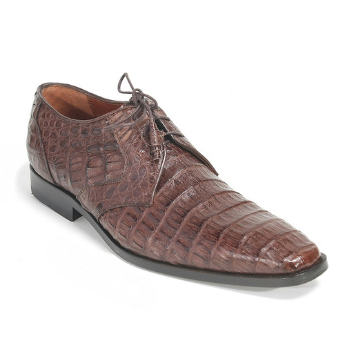 Los Altos Belly Brown Genuine All-Over Crocodile Shoes