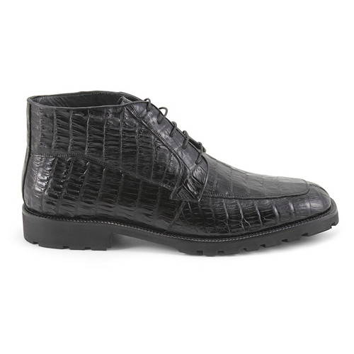 Los Altos Men's Ankle Black Genuine All Crocodile Caiman Boots Los Altos Men's Ankle Black Genuine All Crocodile Caiman Boots