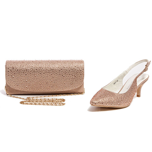 Lady Couture Onyx Champagne Jeweled Fabric Heels Lady Couture Onyx Champagne Jeweled Fabric Heels