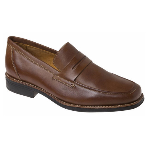 Sandro Moscoloni Stuart Brown Genuine Leather Dress Loafers