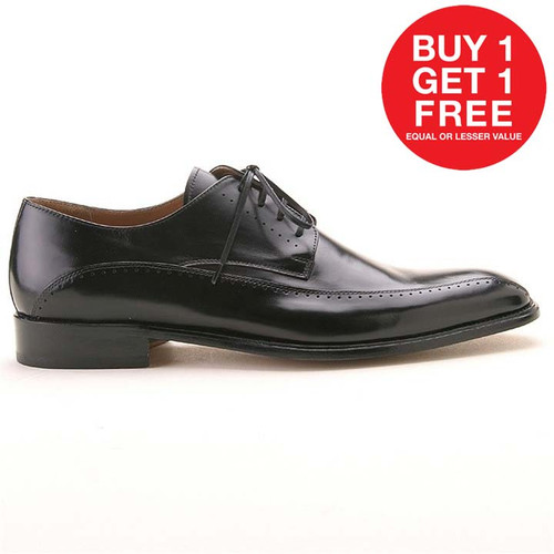 Mario Bruni Black Calfskin Oxford