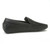 Vestigium Black Genuine Python Driving Loafers