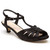 Lady Couture Betty Black Kitten Heel Sandals