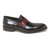 Carrucci Black Genuine Calfskin Leather Slip-ons