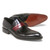 Carrucci Black Genuine Calfskin Leather Slip-ons