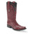 Wild West Burgundy Ostrich Quill Snip Toe Boots