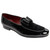 Duca Amalfi Black Velvet & Leather Bow Dress Shoes