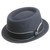 Chapeau Bigalli Porkpie gris foncé tout en laine 