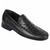 Lombardy Black Ostrich & Calfskin Men's Slip On Shoes