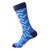 Steven Land Blue Multi Chevron Mixed Colors Pattern Men's Socks