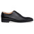 Mezlan Pamplona Black Calfskin Leather Men’s Plain Toe Balmoral Shoe