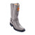 Grauer Los Altos Full Quill Ostrich Herren-Motorradstiefel