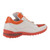 Mauri Bubble White & Orange Crocodile Patent Leather Men’s Sneaker