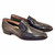 Corrente Black Calf-Skin Leather Penny Mens Loafers 