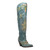 Dan Post Turquoise Flower Child Embroidery 20” Snip Toe Womens Boot