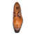Ugo Vasare Eric Caramel Calfskin Leather Monk Strap Mens Slip On Loafer