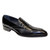 Duca Trento Men's Shoes - Black Crocodile Print - Calf-Skin Leather Slip-On