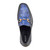 Mauri PRIEST Iguana & python Black & Royal Blue Men's Dress Loafers