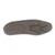 Sole view of brown driving loafer showing flexible rubber driving sole