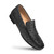 Mezlan Genuine Ostrich Black Moccasin Slip-on Loafers For Men Mezlan Genuine Ostrich Black Moccasin Slip-on Loafers For Men