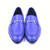 Corrente Royal Blue Grain Leather Sole Horse bit Loafers for men