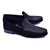 Corrente Handsewn Jon Black Plaid Suede Loafers for men 