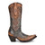 Corral Almond Studs & Zipper Embroidery Snip Toe Western Boots